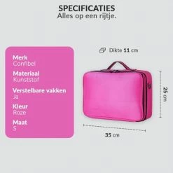 Confibel Cosmetica Koffer - Make-up Koffer Met Verstelbare Vakken - Visagie En Nagelstyliste Beauty Koffer - 35x25x11CM - Roze 22 Confibel Cosmetica Koffer - Make-up Koffer Met Verstelbare Vakken - Visagie En Nagelstyliste Beauty Koffer - 35x25x11CM - Roze -L’Oréal Paris SHOP 550x550 261