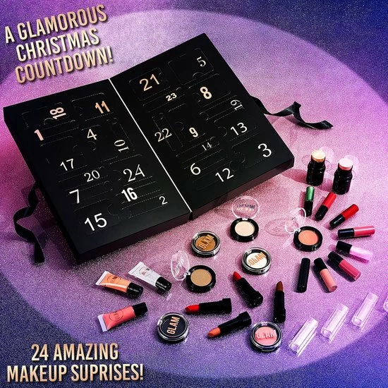 KreativeKraft Beauty Advent Calendar 2022, Make-up Set Voor Vrouwen Meisjes Tieners (zwart) 4 KreativeKraft Beauty Advent Calendar 2022, Make-up Set Voor Vrouwen Meisjes Tieners (zwart) - Afbeelding 4