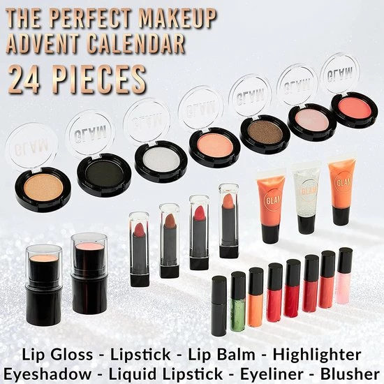 KreativeKraft Beauty Advent Calendar 2022, Make-up Set Voor Vrouwen Meisjes Tieners (zwart) 5 KreativeKraft Beauty Advent Calendar 2022, Make-up Set Voor Vrouwen Meisjes Tieners (zwart) - Afbeelding 5