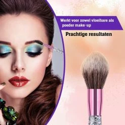 BeauRose Make Up Kwasten Set - Make Up Brush - Oogschaduw - Foundation Kwast - Poeder Kwast - Brush - Make Up - Cosmetica - Kwasten Set – Make Up Tasje - 10 Stuks -L’Oréal Paris SHOP 550x550 303