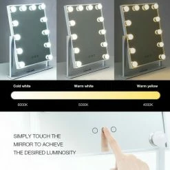 Bright Beauty Vanity Make Up Spiegel Met Verlichting - Zilver - Dimbaar Met Drie Lichtstanden 9 Bright Beauty Vanity Make Up Spiegel Met Verlichting - Zilver - Dimbaar Met Drie Lichtstanden -L’Oréal Paris SHOP 550x550 307