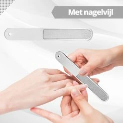AdroitGoods Nagelknipper Set - Nageltang - Nagelschaar - Kalknagels - Teennagel - Pedicure - Incl. Nagelvijl - Grijs -L’Oréal Paris SHOP 550x550 42