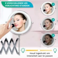 Personal Care Make Up En Scheer Spiegel - LED Verlichting - 5x Vergroting - Badkamer - Dubbelzijdig - 360 Draaibaar - Batterijen 21 Personal Care Make Up En Scheer Spiegel - LED Verlichting - 5x Vergroting - Badkamer - Dubbelzijdig - 360 Draaibaar - Batterijen -L’Oréal Paris SHOP 550x550 435
