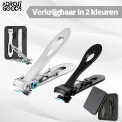 AdroitGoods Nagelknipper Set - Nageltang - Nagelschaar - Kalknagels - Teennagel - Pedicure - Incl. Nagelvijl - Grijs -L’Oréal Paris SHOP 550x550 47