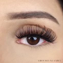 Merkloos Nep Wimpers Russisch Volume- Rosa Wimperextension Lashes