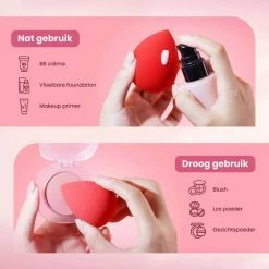 Premium Commerce Beauty Blender - Make-up Sponsjes - Spons - 8 Stuks - Zacht & Perfecte Vorm! -L’Oréal Paris SHOP 550x550 503