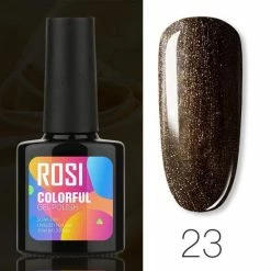 Merkloos ROSI Gelpolish - Gel Nagellak - Gellak - UV & LED - Bruin 023 Shiny Brown