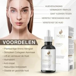Naera Vitamine C Serum 30 ML - Gezichtsserum Met Vitamine E & Hyaluronzuur - Beschermt Tegen Acne / Littekens / Pigmentatie / Anti Rimpel / Anti Aging - Geschikt Voor Gezicht - Gezichtsverzorging / Huidverzorging - Hydraterend Skincare -L’Oréal Paris SHOP 550x550 599