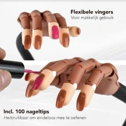 Saaf Oefenhand Nagels - Nailtrainer - Inclusief 100 Nageltips En Tafelklem - Nagel Hand Manicure -L’Oréal Paris SHOP 550x550 657