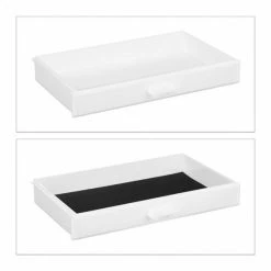 Relaxdays Make-up Organizer Klein - Stapelbaar - Sieradendoosje - Cosmetica - Opbergbox - Wit -L’Oréal Paris SHOP 550x550 685