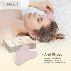 Velveux Gua Sha Set - Gua Sha Steen - Gua Sha Jade - Rozenkwarts - Massage - Met Ribbels - Anti Aging - Black Friday 2022 -L’Oréal Paris SHOP 550x550 693