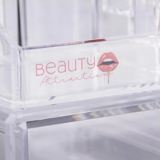 Beauty Attraction Make Up Organizer – Opbergdoos – Nagellak – Organizer 22 X 2,12 X 5,8 CM – 24 X 15 X 11 CM – Transparant 5 Beauty Attraction Make Up Organizer – Opbergdoos – Nagellak – Organizer 22 X 2,12 X 5,8 CM – 24 X 15 X 11 CM – Transparant - Afbeelding 5