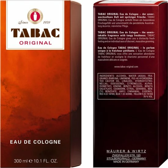 Tabac Original - 300 Ml - Eau De Cologne - Herenparfum 6 Tabac Original - 300 Ml - Eau De Cologne - Herenparfum - Afbeelding 6