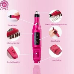 Bone Vista Acrylnagels Starterspakket | Acryl Nagels Starter Kit Set - Nail Art Pakket - 42 Kleuren Acryl Poeders/Glitters - 500 Franse Tips - Inclusief Nagelfreesmachine En Stofafzuiger -L’Oréal Paris SHOP 550x556 5