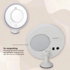 DistinQ Make-Up Spiegel 5x Vergroting - Verlichting Dimbaar Met Touch - Wit -L’Oréal Paris SHOP 550x557 6