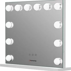 Humanas Wit HS-HM02 Hollywood XXL Spiegel Met Verlichting Make Up Spiegel Met Led Lampen Visagie Dimbaar / 3 Lichtstanden Scheerspiegel