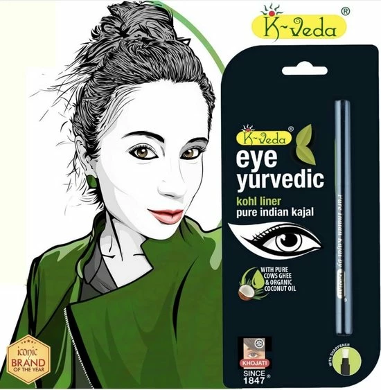 GoodUse Export Eye Yurvedic Zwarte Gel Eyeliner - Kajal Oogpotlood Zwart - Make Up - Kohl Kajal - Waterproof - Waterbestendig - Gevoelige Ogen - Sensibele Ogen - Amandelolie - Kokosolie - Vitamine E - Natuurlijk - K-Veda - Pure Indian 11 GoodUse Export Eye Yurvedic Zwarte Gel Eyeliner - Kajal Oogpotlood Zwart - Make Up - Kohl Kajal - Waterproof - Waterbestendig - Gevoelige Ogen - Sensibele Ogen - Amandelolie - Kokosolie - Vitamine E - Natuurlijk - K-Veda - Pure Indian - Afbeelding 11