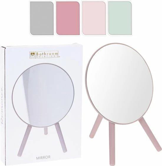Merkloos Make-up Spiegel - Cosmetica Spiegel - Scheerspiegel - Draagbare Spiegel - Vergrotend - Inklapbaar - Roze 4 Merkloos Make-up Spiegel - Cosmetica Spiegel - Scheerspiegel - Draagbare Spiegel - Vergrotend - Inklapbaar - Roze - Afbeelding 4