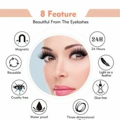 Nepwimers Zonder Lijm | Magnetische Wimpers | Eyeliners | Diamond Wimpers | GRATIS Spiegeldoosje | Model Diamond | Fake Lashes | M5 Lashes Diamond Set | Herbruikbare Wimpers | 3D Wimpers | Kit | Waterbestendig | Natuurlijke Wimpers | Waterproof -L’Oréal Paris SHOP 550x566 5