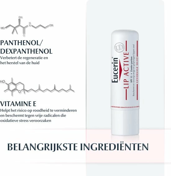 Eucerin Gevoelige Huid Lip Activ -Lippenbalsem 5 Eucerin Gevoelige Huid Lip Activ -Lippenbalsem - Afbeelding 5
