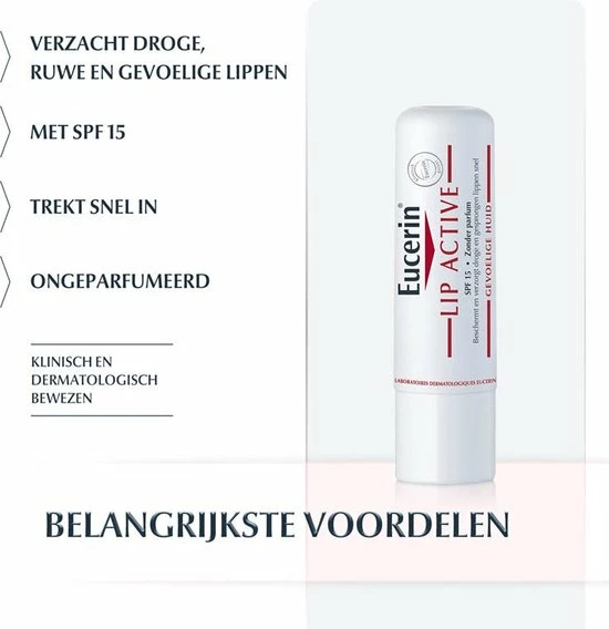 Eucerin Gevoelige Huid Lip Activ -Lippenbalsem 18 Eucerin Gevoelige Huid Lip Activ -Lippenbalsem - Afbeelding 18