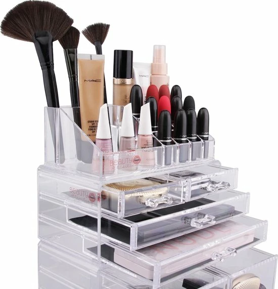 Beauty Attraction Make Up Organizer – Opbergdoos – Nagellak – Organizer 22 X 2,12 X 5,8 CM – 24 X 15 X 11 CM – Transparant 4 Beauty Attraction Make Up Organizer – Opbergdoos – Nagellak – Organizer 22 X 2,12 X 5,8 CM – 24 X 15 X 11 CM – Transparant - Afbeelding 4