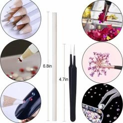 Merkloos Nagel Gedroogde Bloemen, Vlinder Nagel Glitter Pailletten, Folie Nagel Chip Glitter, Nail Art Strass Met Pincet Nail Art Strass Picker Potlood, Voor 3D Nail Art Design Diy Decoraties -L’Oréal Paris SHOP 550x572 8