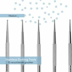 YUBBI 5 Delige Nail Art Dotting Tool Set - Nagellak Acryl Penselen - Dubbelzijdig - RVS - 10 Maten -L’Oréal Paris SHOP 550x573 4