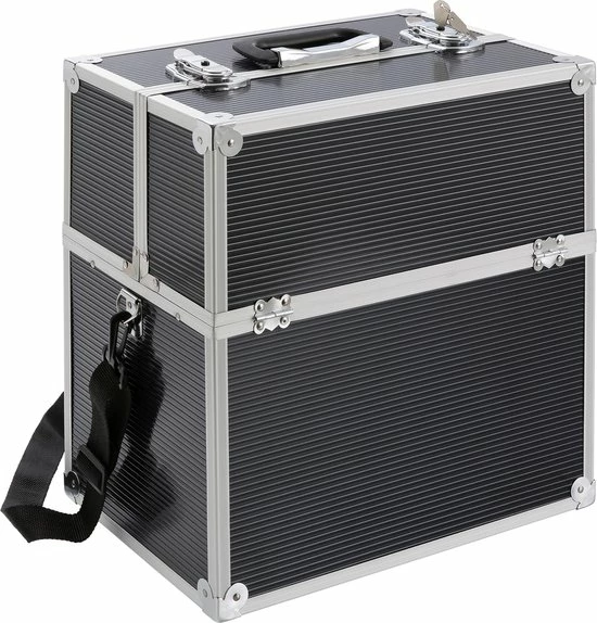 AREBOS Cosmeticakoffer Beauty Case Multikoffer 26 L Zwart 1 AREBOS Cosmeticakoffer Beauty Case Multikoffer 26 L Zwart