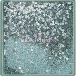 Makeup Revolution London I HEART REVOLUTION Starry Eyed Oogschaduw Palet - Mintgroene Verpakking Met Glitters Erin Verwerkt - Hoog Gepigmenteerde Oogschaduw # Musthave