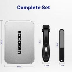 UGoods USGOODS Nagelknipper Set Met Vijl In Opbergblikje - Nagelknipper Groot - Teennagelknipper - Nagelschaar - Nageltang Voor Teennagels En Handen -L’Oréal Paris SHOP 550x584 4