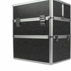 MEGA BEAUTY SHOP® Koffer Groot Zwart Met Stras-Beautycase-Nagelstyliste Koffer-Make Up Koffer- Beauty Koffer
