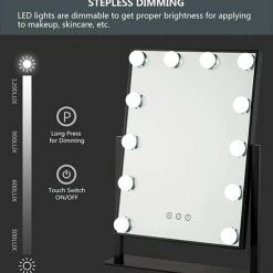 Bright Beauty Vanity Make Up Spiegel Met Verlichting - Zilver - Dimbaar Met Drie Lichtstanden 11 Bright Beauty Vanity Make Up Spiegel Met Verlichting - Zilver - Dimbaar Met Drie Lichtstanden -L’Oréal Paris SHOP 550x594 1