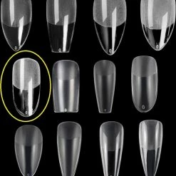 Royala 105 - Oval Long Half Frosted - Full Cover - Nageltips - Nepnagels - Plaknagels - In Assortimentsbox - 120 Stuks 12 Maten - Voor Gellak Acrylnagellak En PolyGel Nagels - Royala Frosted Tips Line -L’Oréal Paris SHOP 550x612