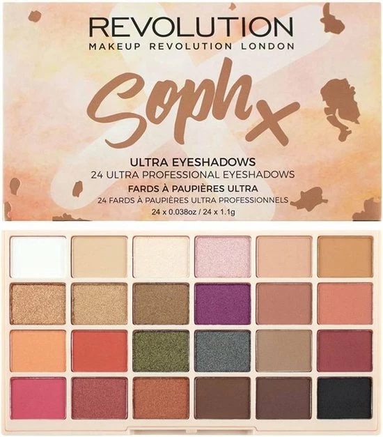 Makeup Revolution - Sophx Eyeshadow Palette - Paletka O N Ch St N 26 G - 1 Makeup Revolution - Sophx Eyeshadow Palette - Paletka O N Ch St N 26 G -