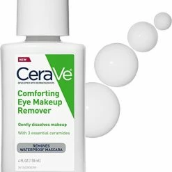 CeraVe Oogmake-up Remover - Waterproof Make-up Remover Met Hyaluronzuur En Ceramiden - Niet-comedogeen, Geurvrij, Niet-vettig - 118ml