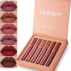 Handaiyan Liquid Lipsticks Set A - Set Van 6 - Matte Lippenstift - Waterproof - Make Up Set - Geschenkset - Giftset