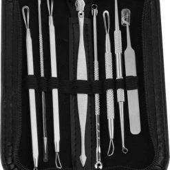 XL Set Mee-eters & Acne Verwijderen Set RVS Blackhead Killer 8 Delig - Heble