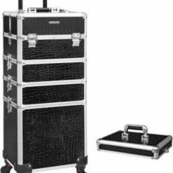 Segenn's Cosmetica Koffer - Professionele Make-up Koffer - 6 Sleutels - Extra Lade - Koffer Voor Op Reis - Grote Trolley Voor Kappers - Afsluitbaar - Met 360 ° Roterende - Zwart -L’Oréal Paris SHOP 550x681 3