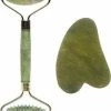 Verbeterde Deluxe Jade Roller + Gua Sha - Anti Rimpels - Gezicht Massage - ODaani