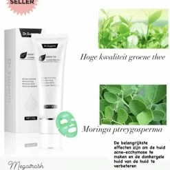 Merkloos Dr Sugram Groene Thee Gezichtsmasker - 100 % Vegan - Verwijderd Mee-eters - Acne - Anti Rimpels - Vitamine A,C,E -L’Oréal Paris SHOP 550x739 1
