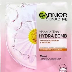 Garnier Skinactive Face Hydra Bomb Ultra Hydraterend & Kalmerend Tissue Masker Droge Huid - 5 Stuks - Voordeelverpakking