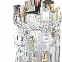Merkloos Decopatent Make Up Organizer - 360 Graden Draaibaar - Staande Makeup Organizer Transparant - Cosmetica - Lippenstift - Nagellak - Brushes - Kwasten - Oorbellen Etc -L’Oréal Paris SHOP 550x791 1