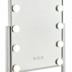 Bright Beauty Vanity Make Up Spiegel Met Verlichting - Zilver - Dimbaar Met Drie Lichtstanden