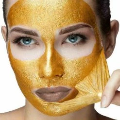 Gold 24K Goud Collageen Gezichtsmasker - 5 Maskers - Diep Reinigend & Anti-aging - Peel-off & Antirimpel - Gezichtsverzorging - Verwijdert Fijne Rimpels En Herstelt De Elasticiteit Van Uw Huid!