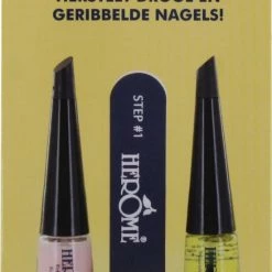 Herome Manicure Set Voor Thuis - De Fijnste Verzorgingsproducten - In 3 Simpele Stappen Gezonde, Sterke En Mooie Nagels - Glanzende Lak - Hydraterende Handcreme - Wonderpen Voor Ge Rriteerde Nagelriemen -L’Oréal Paris SHOP 550x836 1