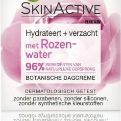 Garnier Skinactive Face Botanische Dagcr Me Met Rozenwater - 2 X 50ml - Voordeelverpakking